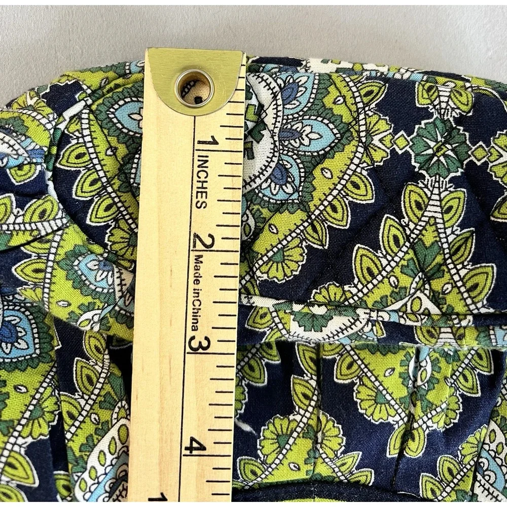 Vera Bradley Hannah‎ Purse Hand Bag Cambridge Pattern Blue Green Paisley Quilted